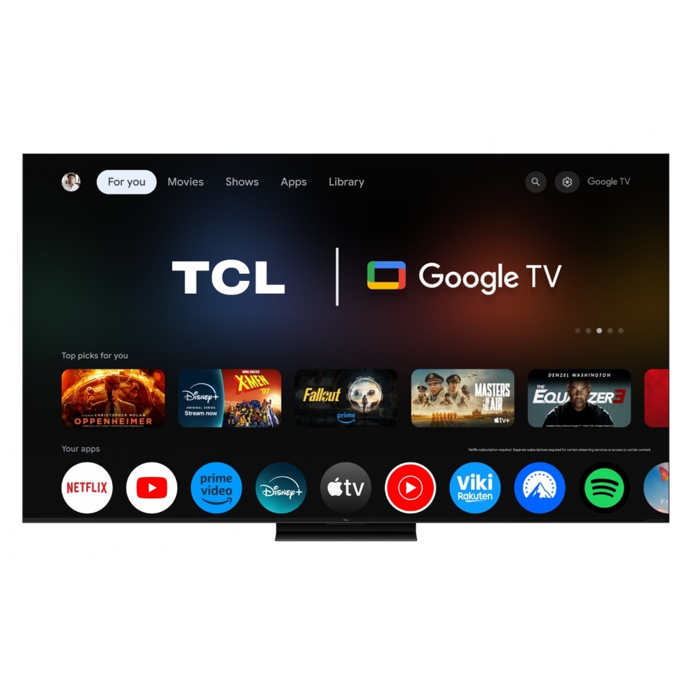 Televizor Mini LED TCL 216 cm 85" 85Q7C, Ultra HD 4K, Smart TV, WiFi, CI+