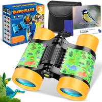ATOPDREAM Binoclu pentru copii 4×30 cu etui de transport, cadou de ziua de nastere verde pentru copii de 4-12 ani | Jucarii pentru explorare in aer liber, observarea pasarilor, calatorii si aventuri pentru fete si baieti