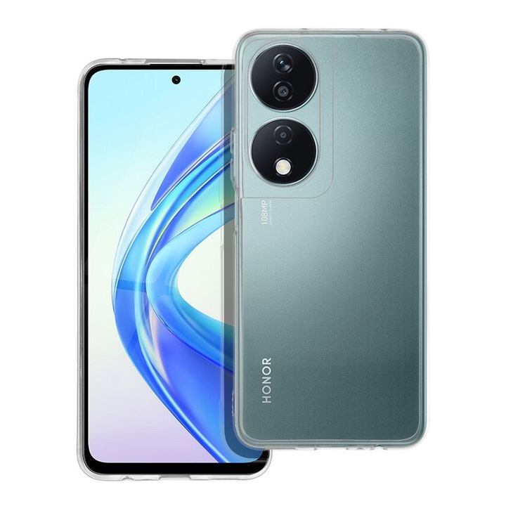 Husa telefon, Pentru HONOR X7B, Protectie camera, Transparenta 2 mm, Silicon