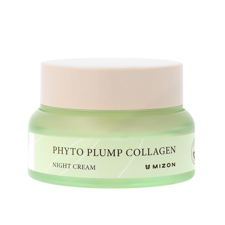 [MIZON] PHYTO PLUMP COLLAGEN NIGHT CREAM (50 мл) Корейска грижа за кожата – Хидратиращ нощен крем за лице – Против стареене и бръчки – Веганска грижа за кожата