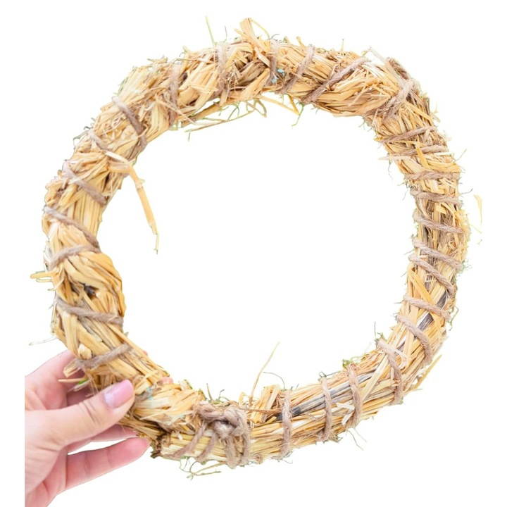Декоративен сламен венец Pai din Pai, 30×4 см
