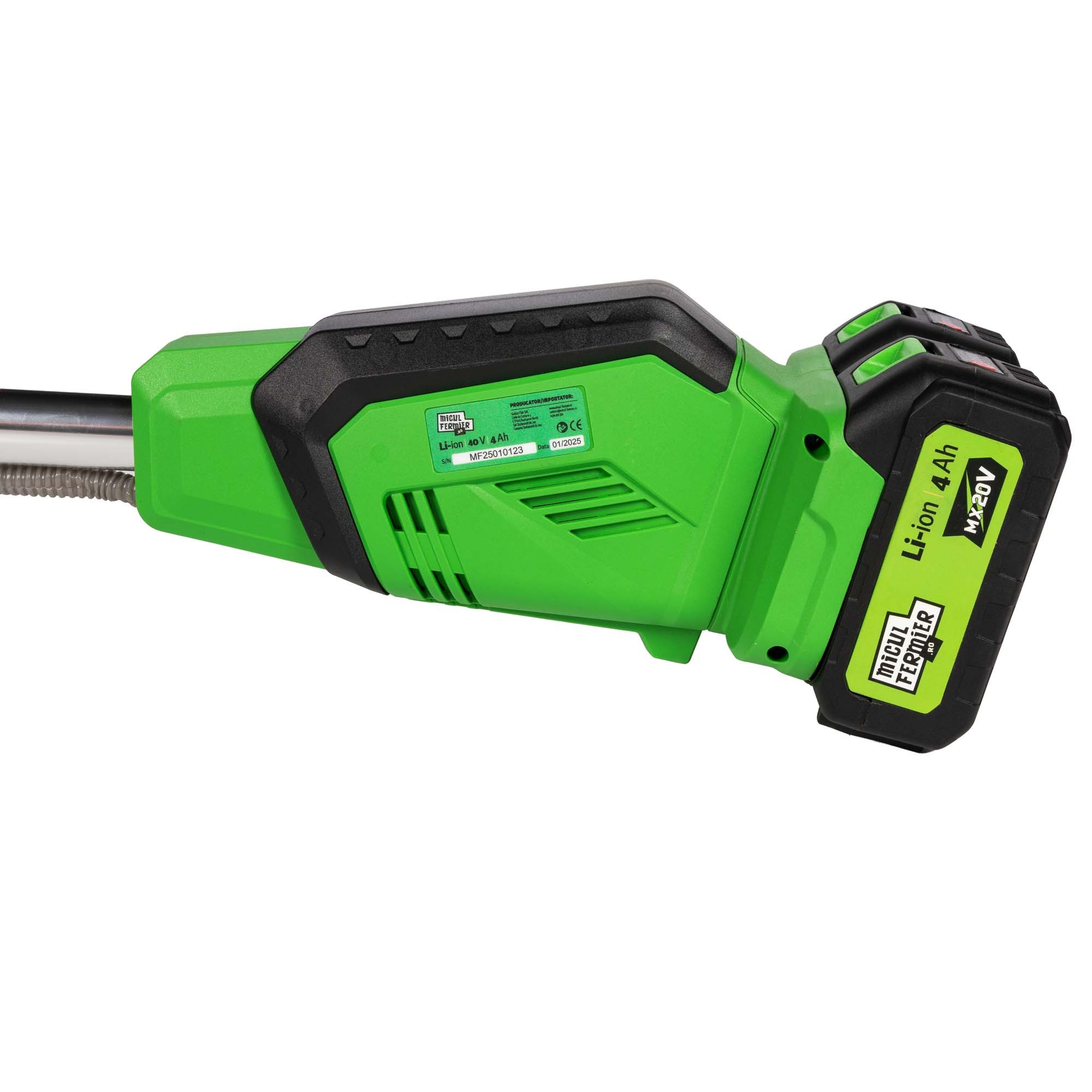 Motocoasa (Trimmer) electrica Micul Fermier 2x20V, 2 acumulatori