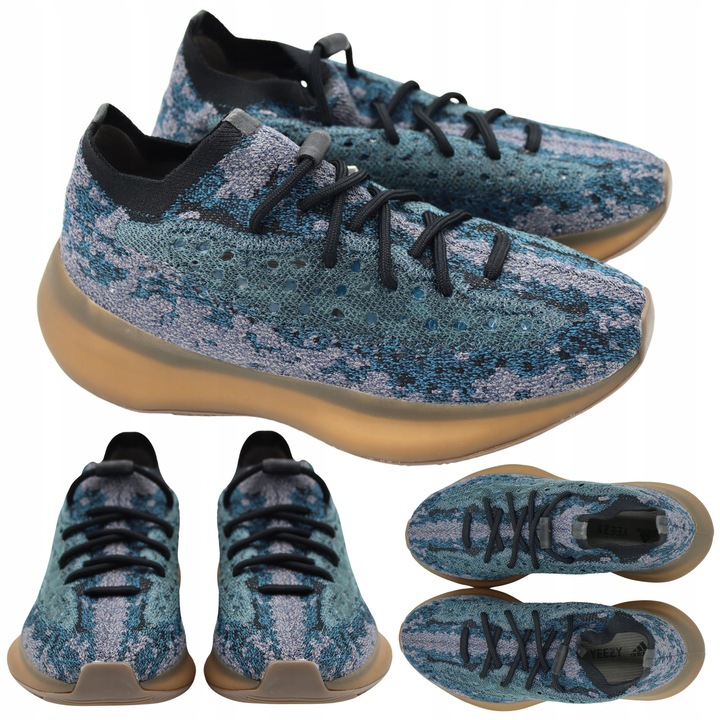 Pantofi Sport Barbati, Adidas, Yeezy Boost 380 'Covellite', Detaliile reflectorizante adauga o nota futurista, Tehnologia Boost ofera amortizare si confort excelente, Modelul neregulat elegant atrage privirile, Dimensiune 38, Multicolor