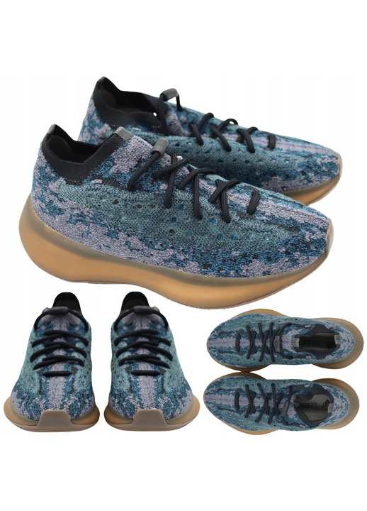 Pantofi Sport Barbati, Adidas, Yeezy Boost 380 'Covellite', Detaliile reflectorizante adauga o nota futurista, Tehnologia Boost ofera amortizare si confort excelente, Modelul neregulat elegant atrage privirile, Dimensiune 44, Multicolor
