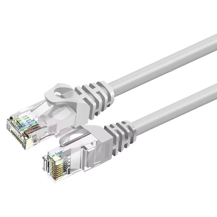 Cablu retea Zoy ZCR5G Ethernet Cat. 6A, UTP, lungime 5m, mufat 2xRJ45, Gri