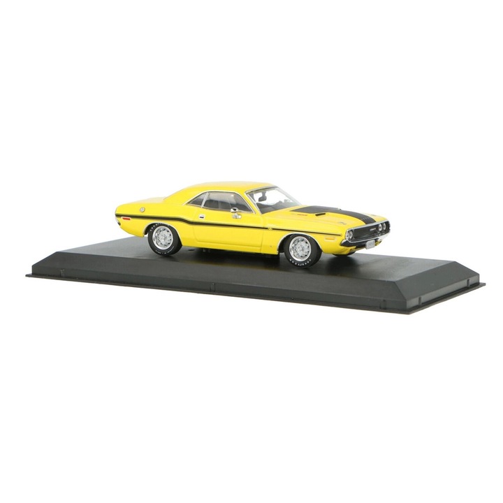 Macheta Dodge Challenger R/T 440 1970 cu vitrina plexiglass - 1/43 Altaya