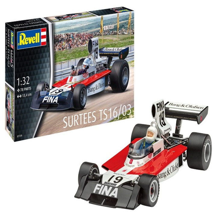 Surtees TS16/03 modellautó, 1,32 méretarány, 78 darab, Revell