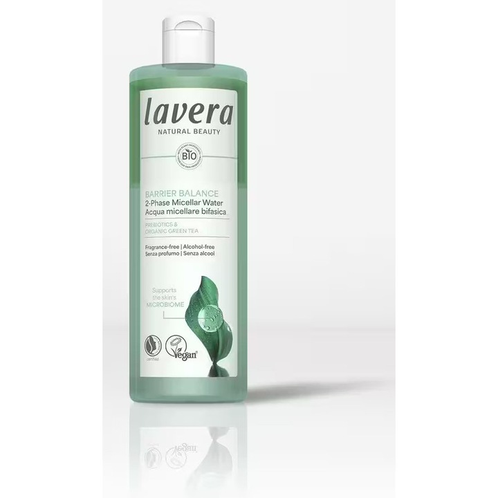 Lotiune Micelara Barrier Balance Curatare Blanda cu Prebiotice, fara Parfum si Alcool, 400ml - LAVERA