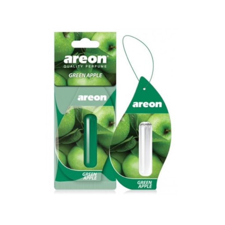 Аромен течен освежител за въздух за кола Areon Green Apple 5ml