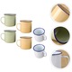 Set 6 cani emailate YANYXR vintage multicolor 6x6x6cm