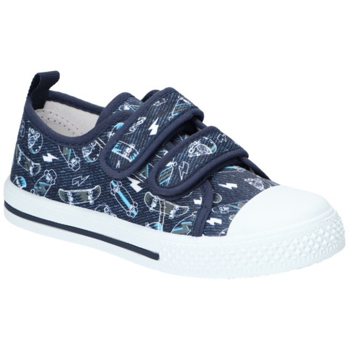 Детски маратонки, American Club, Ten163, стелка от естествена кожа, Тъмносин