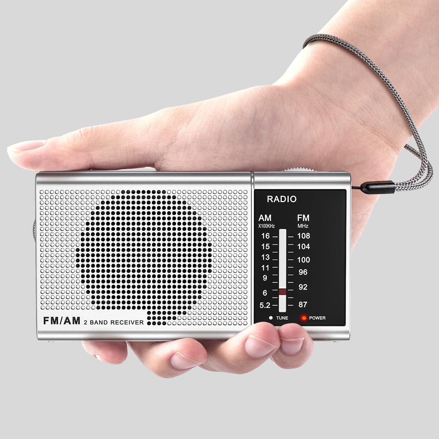Radio portabil Fokelyi, antena telescopica, difuzoare mari, 4.72x2