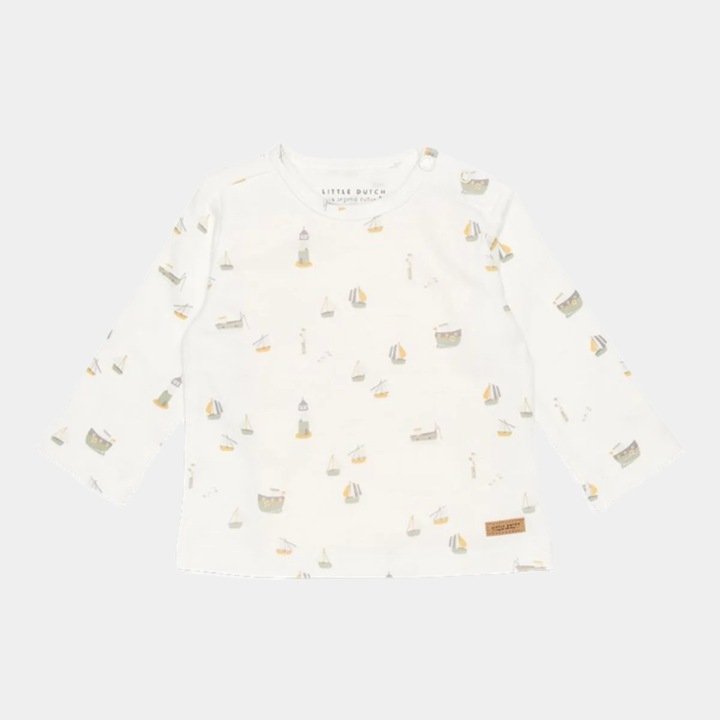 Bluza din bumbac organic, Sailors Bay White