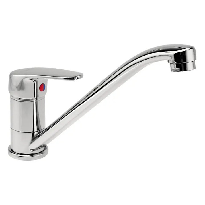 Konyhai csaptelep, Ferro Smile BSM4, álló, egykaros, sárgaréz, króm felülettel