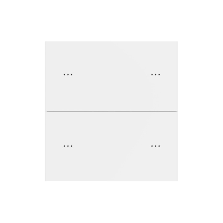 Comutator inteligent, LETOUR, T10S, 2 gang, alb, policarbonat