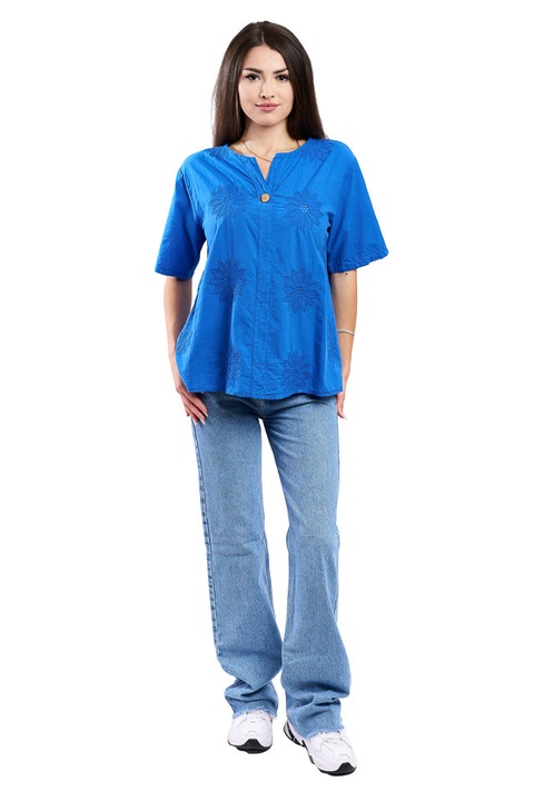 Camasa dama 4065, Albastru, Marime Universala