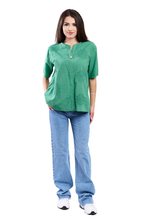 Camasa dama 4065, Verde, Marime Universala