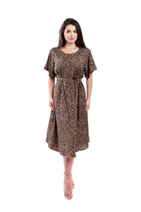 Rochie dama 940, Negru/Maro