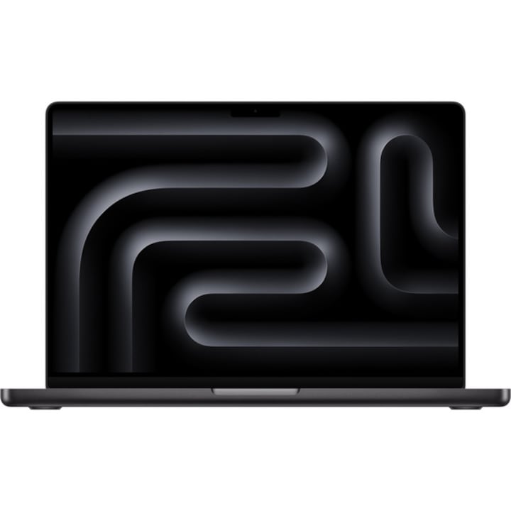 Лаптоп Apple MacBook Pro 14 (Процесор Apple M4 (10-ядрен CPU / 10-ядрен GPU) 14.2" Liquid Retina XDR Nano-текстурирано стъкло, 16GB, 512GB SSD, Mac OS, Layout INT, Черен)