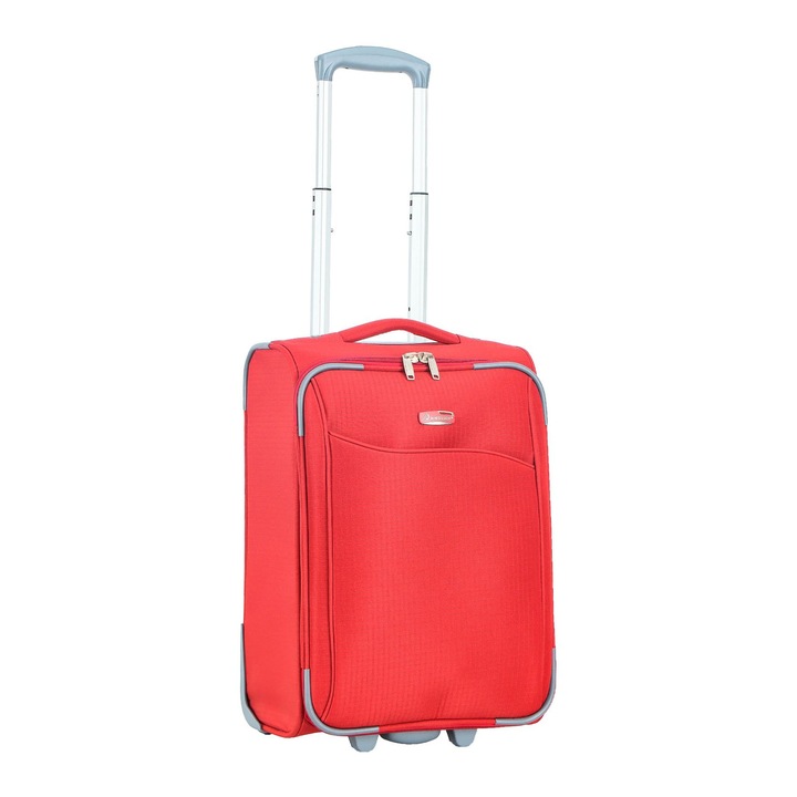 Куфар, Madisson SW233, за ръчен багаж, полиестер, 52x34.5x20 см, 2 колела, Червен