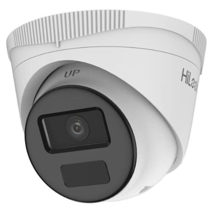 Camera dome IP Hikvision HiLook, 4MP, lentila 2.8mm, IR 20m, PoE, IP67 - IPC-T241H-C