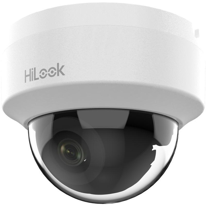IP Камера за наблюдение Hikvision IPC-D121H-C, 2MP, Куполна, IR 30м, PoE, H.265+, DWDR, пластмасова
