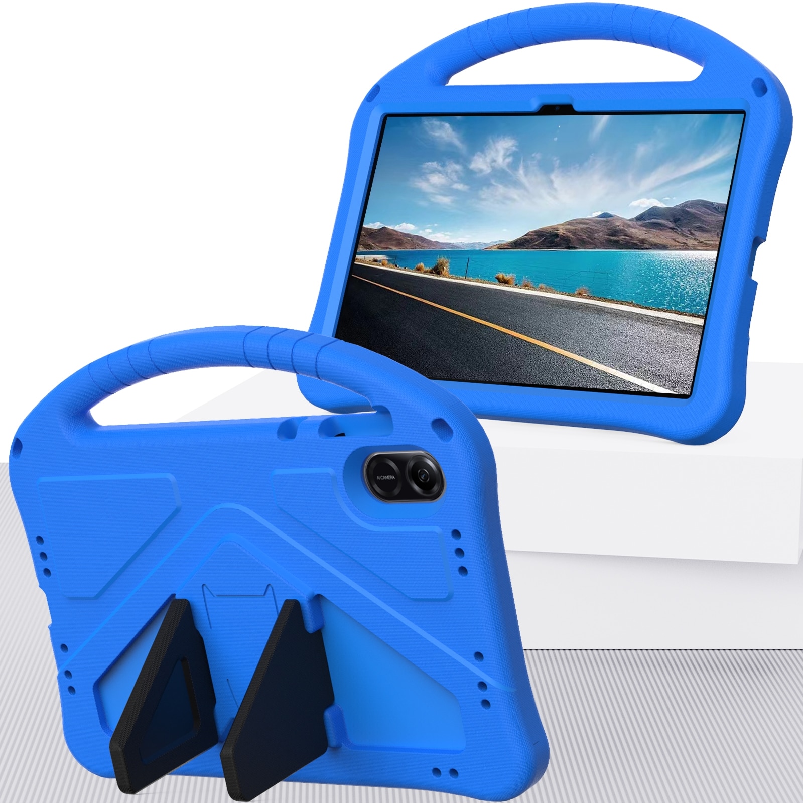 Husa tableta pentru Honor Pad X9, EVA anti-soc + suport, albastru