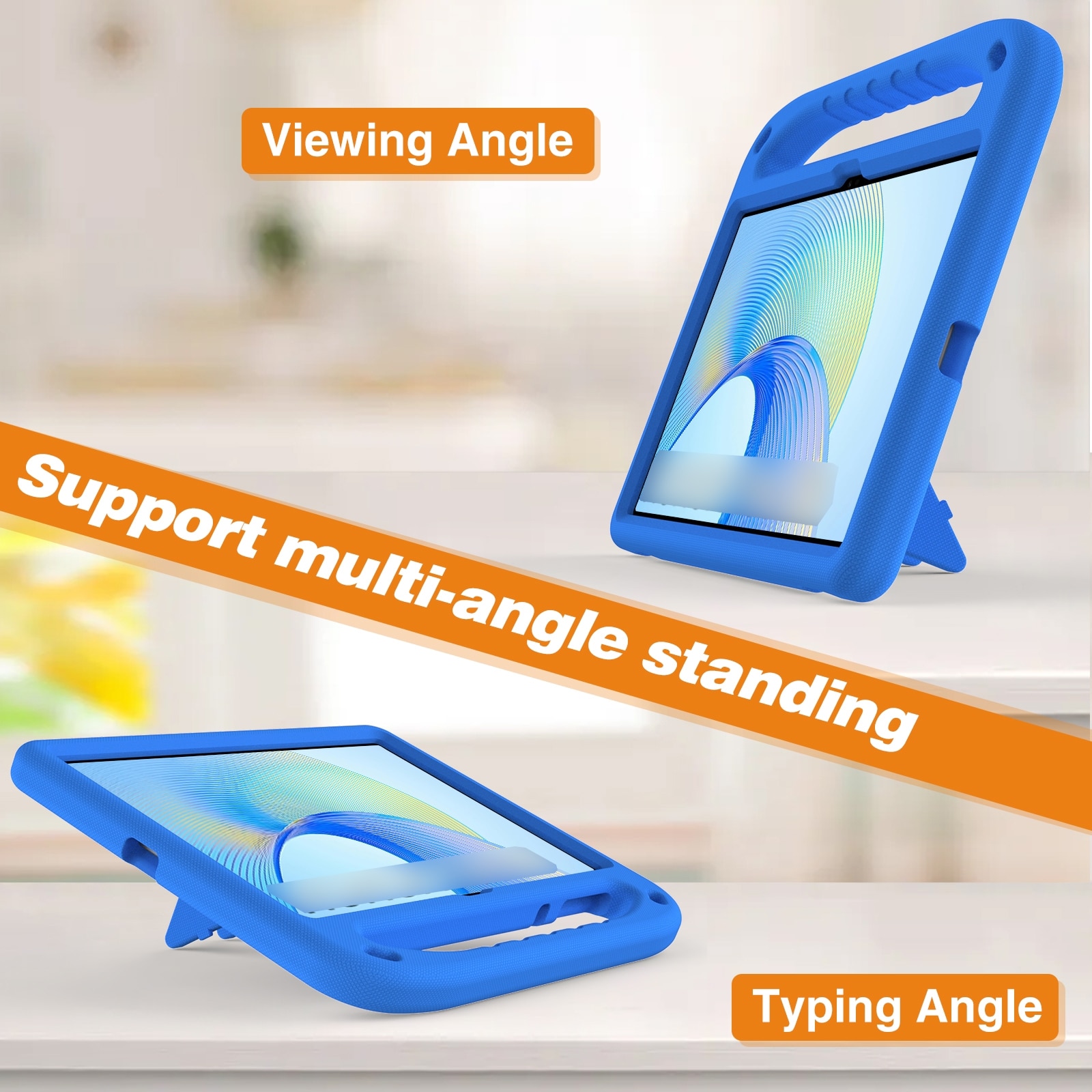 Husa tableta pentru Honor Pad X9 / X8 Pro, EVA rezistent la socuri, manere portabile, albastru