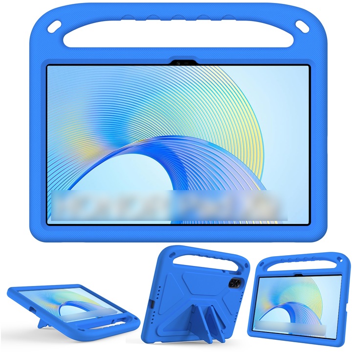 Husa tableta pentru Honor Pad X9 / X8 Pro, EVA rezistent la socuri, manere portabile, albastru