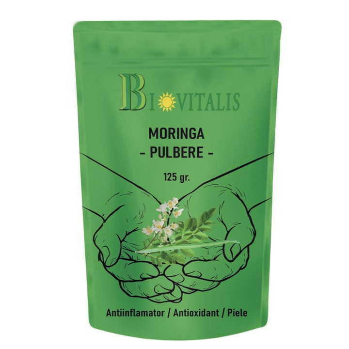 Moringa pulbere 125 grame, Sanoviva