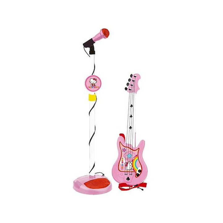 Hello Kitty állványos mikrofon gitárral