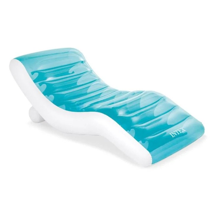 Sezlong Gonflabil Intex 1.90 x 0.99 m – Model Ciel Alb, Confort Sporit pentru Piscina sau Relaxare
