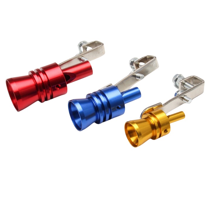 Комплект от 3 автомобилни свирки за барабан, монтаж на ауспуха, Размер M, 3 различни диаметъра S/ M/ L, Vanaxalife, Многоцветни