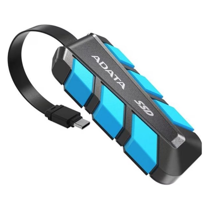 Външен SSD ADATA SC740 500GB, USB Type-C 3.2 (Черен)