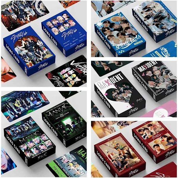 Set de 54-56 carti postale Stray Kids, 6.3x8.9x2cm, multicolor