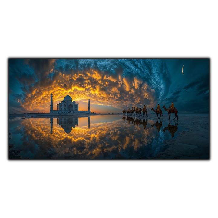 Tablou Sticla Securizata - 120x60 cm - Tablou Unicat pt Sufragerie sau Dormitor - Eternal Sunset - N007