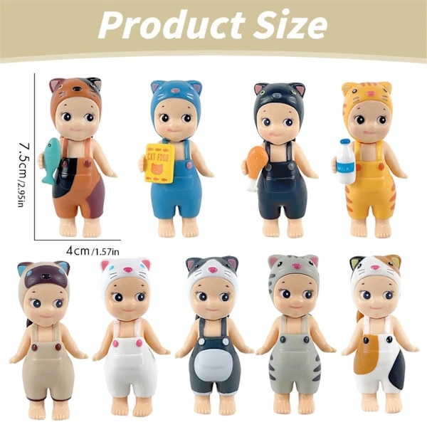 Figurine Sonny Angel HIPPERS, set 9 bucati, dimensiuni 2.95x1.57