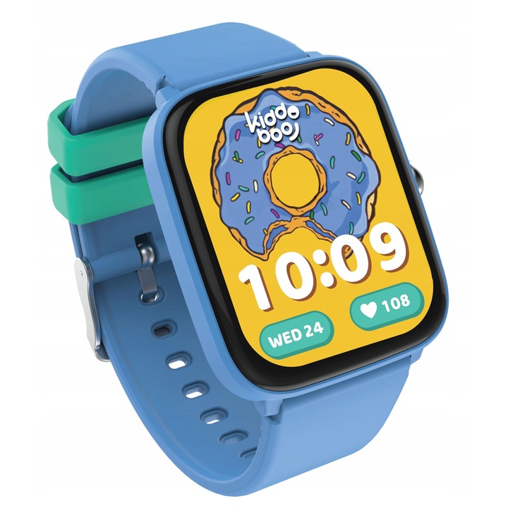 Ceas inteligent pentru copii Ceas inteligent Jocuri pedometru, Kidoboo Blue, 019 Lite C2