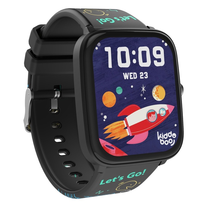 Ceas inteligent pentru copii Ceas inteligent Jocuri pedometru, Kidoboo Black, 019 Lite C2