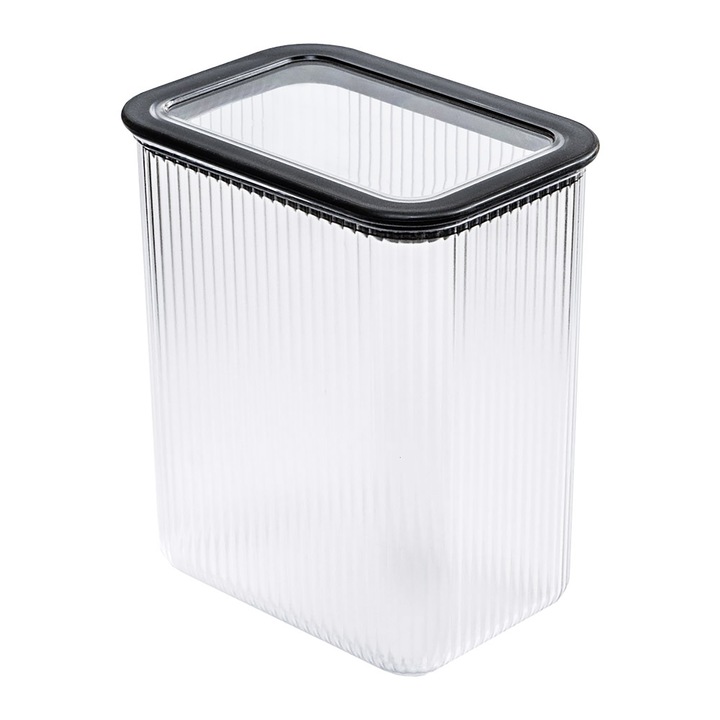 Recipient Pentru Alimente, Edanti, 2.33 L, Etajabile, Plastic, Negru