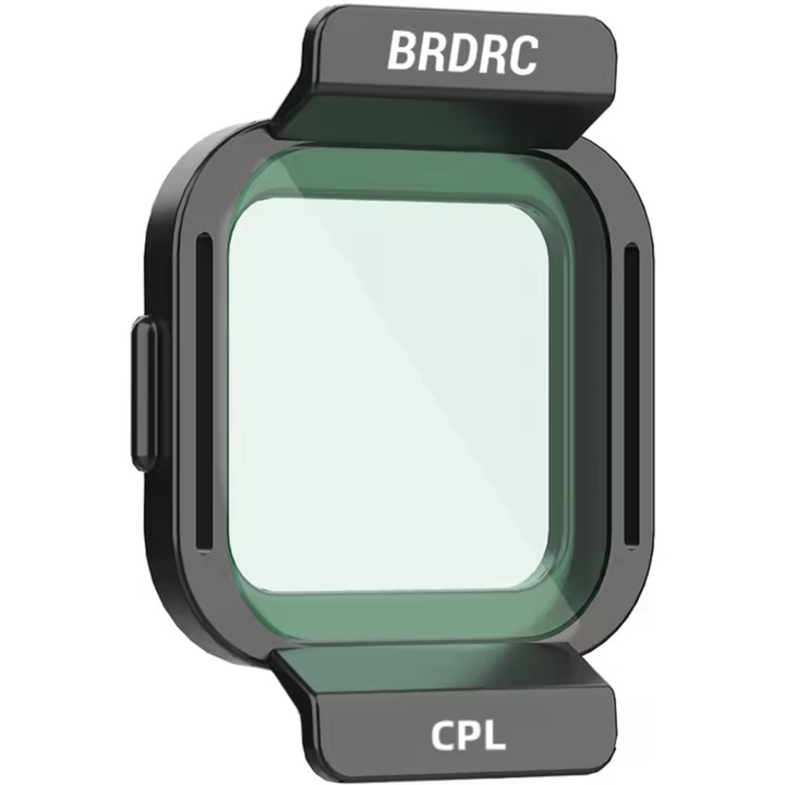 Filtru CPL Polaryzator BRDRC pentru drona DJI FLIP, aluminiu, sticla optica, set cu etui