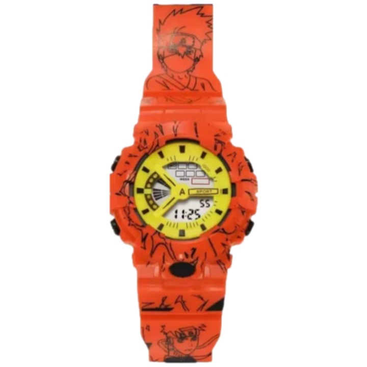 Ceas pentru copii digital cu lumini, Naruto & Anime
