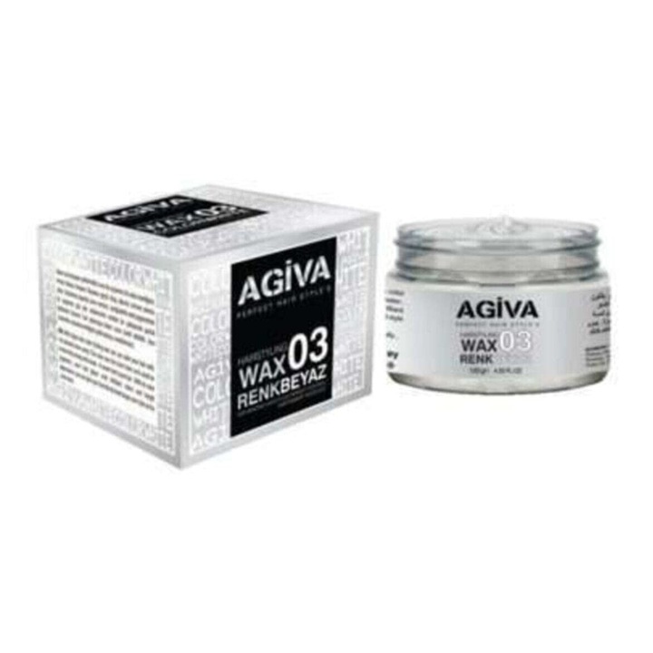 Agiva Color 03 hajvaha, fehér, 120g