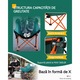 Scaun pliabil HNSMART, verde, 55x45x69cm, suport maxim 120 Kg, cu husa de transport