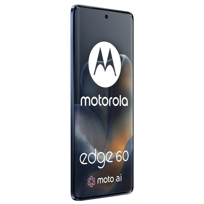 Telefon Mobil Motorola Edge 60, Procesor Mediatek Dimensity 7300, P-OLED 6.67", 12GB RAM, 256GB Flash, Camera Tripla 50 + 10 + 50 MP, Wi-Fi, 5G, Dual Sim, Android (Albastru)