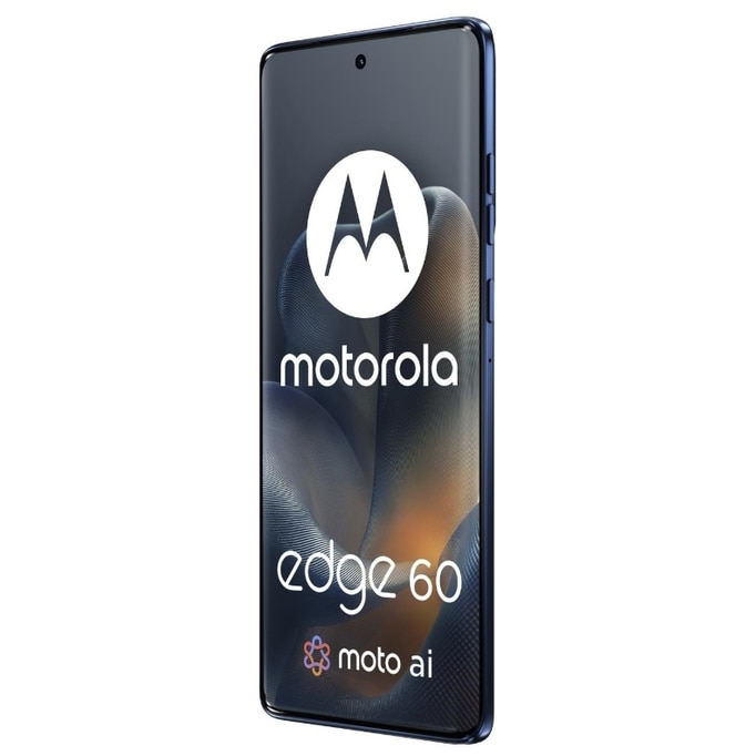 Telefon Mobil Motorola Edge 60, Procesor Mediatek Dimensity 7300, P-OLED 6.67", 12GB RAM, 256GB Flash, Camera Tripla 50 + 10 + 50 MP, Wi-Fi, 5G, Dual Sim, Android (Albastru)