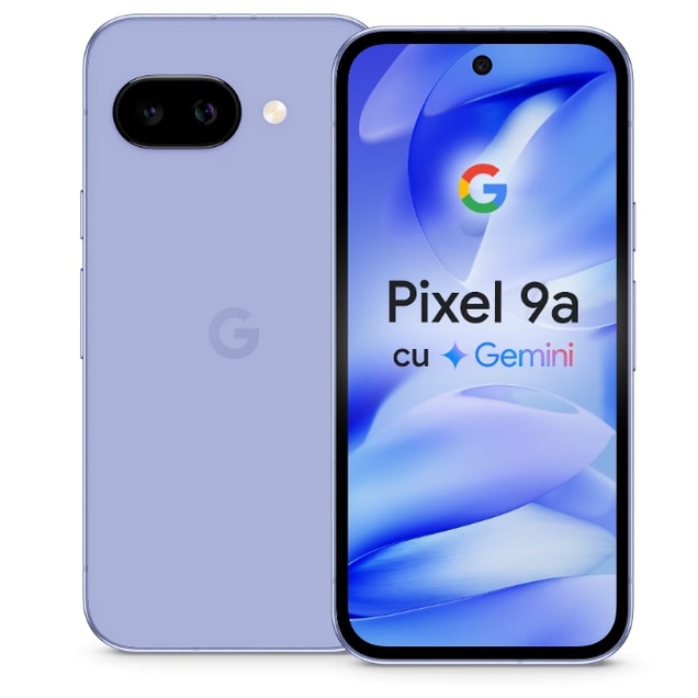 Telefon Mobil Google Pixel 9a, Procesor Google Tensor G4 Octa-core, P-OLED Capacitive Touchscreen 6.3, 8GB RAM, 128GB Flash, Camera Duala 48+13MP, Wi-Fi, 5G, Dual SIM, Android (Albastru)