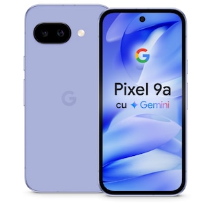 Telefon mobil Google Pixel 9a, 128GB, 8GB RAM, 5G, Porcelain