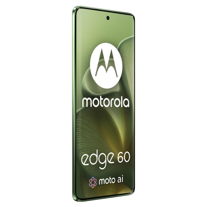 Telefon Mobil Motorola Edge 60, Procesor Mediatek Dimensity 7300, P-OLED 6.67", 12GB RAM, 256GB Flash, Camera Tripla 50 + 10 + 50 MP, Wi-Fi, 5G, Dual Sim, Android (Verde)