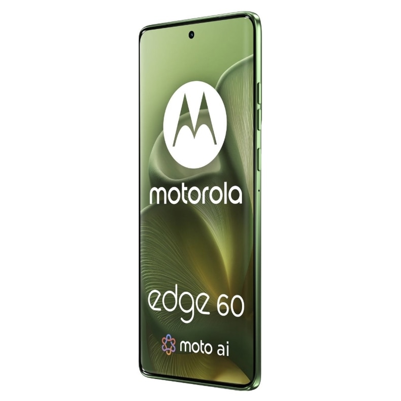 Telefon Mobil Motorola Edge 60, Procesor Mediatek Dimensity 7300, P-OLED 6.67", 12GB RAM, 256GB Flash, Camera Tripla 50 + 10 + 50 MP, Wi-Fi, 5G, Dual Sim, Android (Verde)